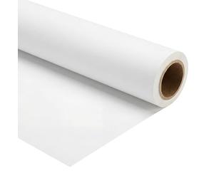 Walimex pro Fondo fotográfico de cartón 2,60 x 10 m Blanco, telón de Fondo para Estudio de fotografía, Robusto 150 g/m², antirreflectante, Resistente, Ideal para fotografiar Productos