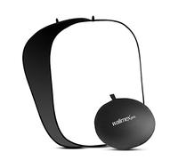 Walimex Pro - Fondo plegable 2 en 1 (dimensiones de 150 x 200 cm), color blanco y negro