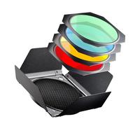 Walimex Pro - Juego de filtros (Azul, Verde, Rojo, Amarillo) (12514)