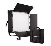 Walimex pro Lámpara LED de Superficie Rainbow 50 W RGBWW + Base de batería, luz de vídeo y luz fotográfica, luz Continua Regulable con luz de Color RGB y luz Blanca Bicolor, 3200 - 9.999 K, Efectos,