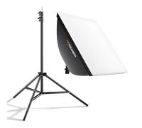 Walimex pro LED 60 W Softbox + trípode, iluminación de vídeo con Soporte para lámparas de 68-200 cm para Paneles LED, Luces y Flashes de eestudio