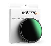 Walimex pro ND2-ND400 67 mm Fader Slim Filtro Gris Variable con 9 Pasos de diafragma, Filtro ND con Recubrimiento de 18 Capas