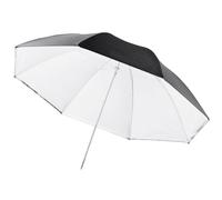 Walimex Pro - Paraguas 2 en 1 de 84 cm (Transparente y réflex), Blanco y Negro