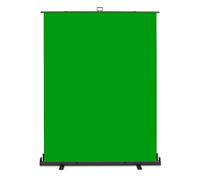 Walimex Pro Roll-Up Panel 165x220 cm Pantalla Verde con Soporte I Fondo fotográfico portátil e Independiente para Estudio fotográfico, Video Chat y Streaming I Efecto chromakey I Caja metálica
