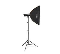 Walimex Pro Stager 600 HSS Set Single - potente flash de estudio con receptor de 2,4 GHz, modo HSS, 600 Ws, tiempo de destello corto, luz LED de modelado, para fotógrafos profesionales