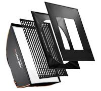 Walimex Pro Softbox Plus Orange Line 75x150 - Accesorio para cámara (2.4 kg, 500 mm, 750 mm, Negro, Color Blanco)