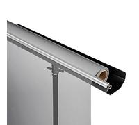 Walimex pro Soporte de Fondo para trípodes de lámpara - Uso Flexible con Fondos de cartón hasta 1,35m, Capacidad de 5kg, Aluminio, Mecanismo de Rodillo, para Estudio