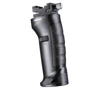 Walimex pro Soporte de mano Shooter para flash 128 x 46 x 310 mm, espiga de 5/8", zapata de flash 360°, empuñadura ergonómica para flashes de estudio