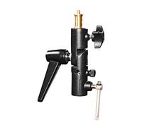 Walimex Pro Soporte para sombrilla inclinable con Toma de espigota, Color Negro
