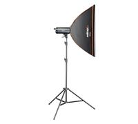 Walimex Pro Stager 600 HSS Set Single - Flash de Estudio Potente con Receptor de 2,4 GHz, Modo HSS, 600 W, Tiempo de combustión Corto, luz de Ajuste LED, para fotógrafos Profesionales