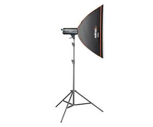 Walimex Pro Stager 600 HSS Set Single - Flash de Estudio Potente con Receptor de 2,4 GHz, Modo HSS, 600 W, Tiempo de combustión Corto, luz de Ajuste LED, para fotógrafos Profesionales