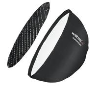 Walimex pro Studio Line Beauty Dish Softbox QA65 - Beauty Dish de 65cm Ø, 35cm de Profundidad, Plegable, con Grid, difusores internos y externos, Compatible con Flash de Zapata y de Estudio