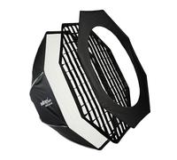 Walimex pro Studio Softbox Octagon 120 cm Giratorio 360° fácil Montaje Incluye Rejilla Pantalla Adaptador Bowens y Bolsa de Transporte Ideal para Retratos y fotografías de Belleza