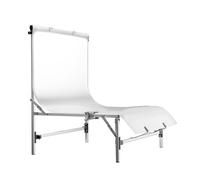 Walimex Pro Tavola - Mesa de fotografía para fotografía de producto (altura de disparo de 28 cm), blanco y plateado