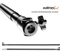 Walimex pro teleskop 16336 varilla de fondo (225-400 cm, varilla trans