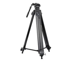 Walimex Pro Video Tripod Cineast I Digitales/cámaras de película Negro tripode - Trípode (Digitales/cámaras de película, 2 kg, 3 Pata(s), 188 cm, Negro, 83 cm)
