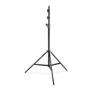 Walimex pro WT-420 Soporte de luz 420cm - Trípode con amortiguador de muelle, altura máxima 420cm, carga 7,5kg, tubos de aluminio de 40mm para el estudio de fotografía o exterior, con bolsa