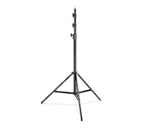 Walimex pro WT-420 Soporte de luz 420cm - Trípode con amortiguador de muelle, altura máxima 420cm, carga 7,5kg, tubos de aluminio de 40mm para el estudio de fotografía o exterior, con bolsa