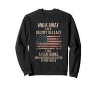 Walk Away I Am A Grumpy Old Lady Funny Women Sudadera