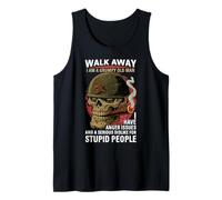 Walk Away Soy un Viejo gruñón Problemas de ira Funny Boomer Camiseta sin Mangas