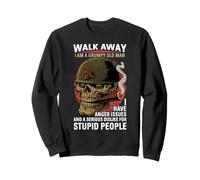 Walk Away Soy un Viejo gruñón Problemas de ira Funny Boomer Sudadera