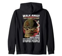 Walk Away Soy un Viejo gruñón Problemas de ira Funny Boomer Sudadera con Capucha