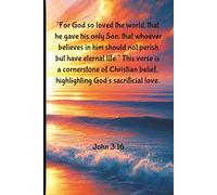 Walk by Faith: A Christian Journal Inspired by John 3:16: 132-Page College-Ruled Prayer Notebook | 6x9 Matte Devotional Featuring a Peaceful Beach Cover and Jesus Illustration