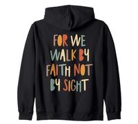 Walk by Faith - Cita Cristiana inspiradora Sudadera con Capucha