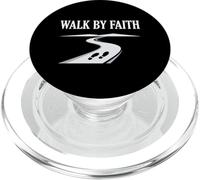 Walk by Faith Creencias religiosas Inspiración PopSockets PopGrip para MagSafe
