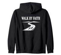 Walk by Faith Creencias religiosas Inspiración Sudadera con Capucha
