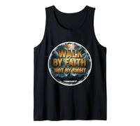 Walk by Faith Not by Sight - Cita Cristiana con versículo bíblico Jesús Camiseta sin Mangas