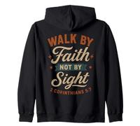 Walk by Faith Not by Sight Corintios 5 7 Versículo de la Biblia Sudadera con Capucha