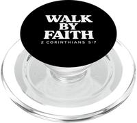 Walk By Faith Verso bíblico 2 Corintios 5:7 Cristiano PopSockets PopGrip para MagSafe