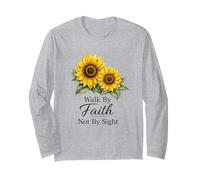 Walk Faith Not by Sight Girasol Fe Hermoso Verso Manga Larga