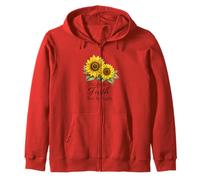 Walk Faith Not by Sight Girasol Fe Hermoso Verso Sudadera con Capucha
