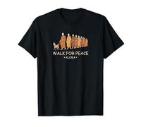 Walk for Peace Monks with Aloka Dog Camiseta