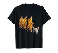Walk for Peace Monks with Aloka Dog Design Camiseta