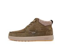 WALK IN PITAS | KENT | Botín Casual de Hombre | Serraje Con Cordones Elásticos | Bota Urbana | Calzado Cómodo | Zapatillas de Invierno | Zapatos PITAS | Kaki 42