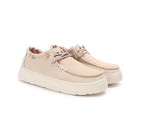 WALK IN PITAS | Natal | Mocasines de Mujer | Náuticos Casual | Zapatillas de Tela | Zapatos sin Cordones | Deportivas Casuales | Calzado de Walkinpitas | Beige 36