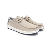 WALK IN PITAS | Nias | Mocasines de Hombre | Náuticos Casual | Zapatillas de Tela | Zapatos sin Cordones | Deportivas Casuales | Calzado de Walkinpitas | Beige 46