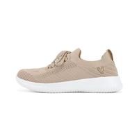 WALK IN PITAS | Sara | Zapatillas de Mujer Casual Tipo Sneaker | Deportivas de Mujer para el Verano sin Cordones | Zapatos y Bambas de PITAS | Beige 37