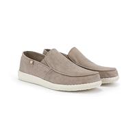 WALK IN PITAS | WP150 Slip ON Washed | Mocasines de Hombre | Náuticos Casual | Zapatillas de Tela | Zapatos sin Cordones | Deportivas Casuales | Calzado de Walkinpitas | Beige 40