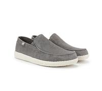 WALK IN PITAS | WP150 Slip ON Washed | Mocasines de Hombre | Náuticos Casual | Zapatillas de Verano | Zapatos Casuales y Cómodos | Calzado de Pitas | Gris 46