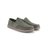 WALK IN PITAS | WP150 Slip ON Washed | Mocasines de Hombre | Náuticos Casual | Zapatillas de Verano | Zapatos Casuales y Cómodos | Calzado de Pitas | Kaki 41