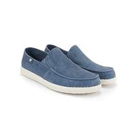 WALK IN PITAS | WP150 Slip ON Washed | Mocasines de Hombre | Náuticos Casual | Zapatillas de Verano | Zapatos Casuales y Cómodos | Calzado de Pitas | Azul 46