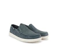 WALK IN PITAS | WP150 Slip ON Washed | Mocasines de Hombre | Náuticos Casual | Zapatillas de Verano | Zapatos Casuales y Cómodos | Calzado de Pitas | Verde 40
