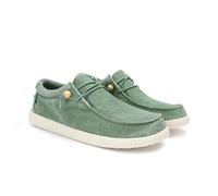 WALK IN PITAS | WP150 WALLABI Washed | Mocasines de Hombre | Náuticos Casual | Zapatillas de Tela | Zapatos sin Cordones | Deportivas Casuales | Calzado de Walkinpitas | Verde Menta 40