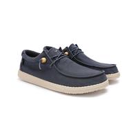WALK IN PITAS | WP150 WALLABI Washed | Mocasines de Hombre | Náuticos Casual | Zapatillas de Tela | Zapatos sin Cordones | Deportivas Casuales | Calzado de Walkinpitas | Marino 46