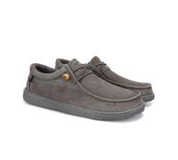 WALK IN PITAS | WP150 WALLABI Washed | Mocasines de Hombre | Náuticos Casual | Zapatillas de Tela | Zapatos sin Cordones | Deportivas Casuales | Calzado de Walkinpitas | Gris Oscuro 41