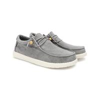 WALK IN PITAS | WP150 WALLABI Washed | Mocasines de Hombre | Náuticos Casual | Zapatillas de Verano | Zapatos de Hombre Casuales y Cómodos | Zapatos de PITAS para Hombre | Gris 37